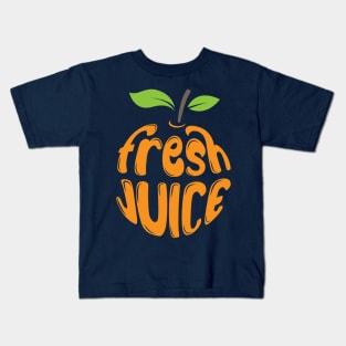 fresh juice typography Kids T-Shirt